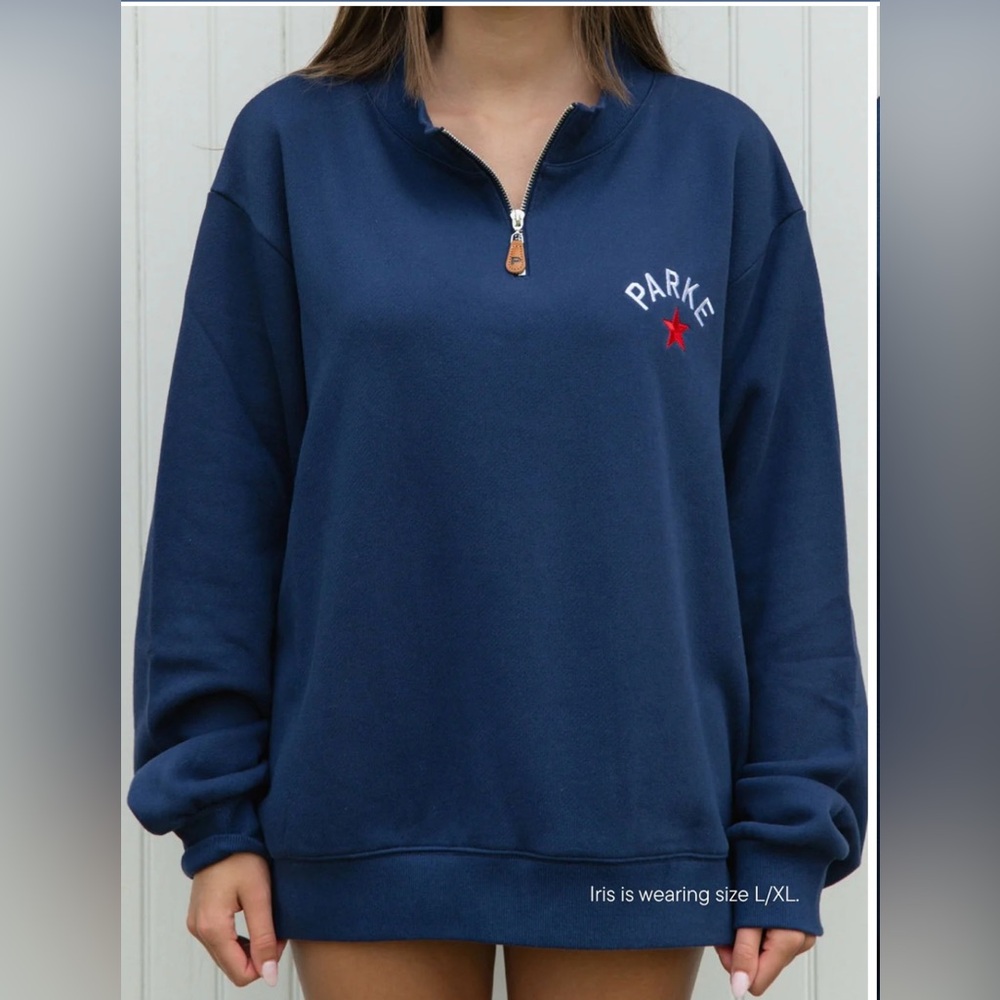 Parke Mockneck L/XL Heritage Quarter Zip Sweatshirt BNWT
